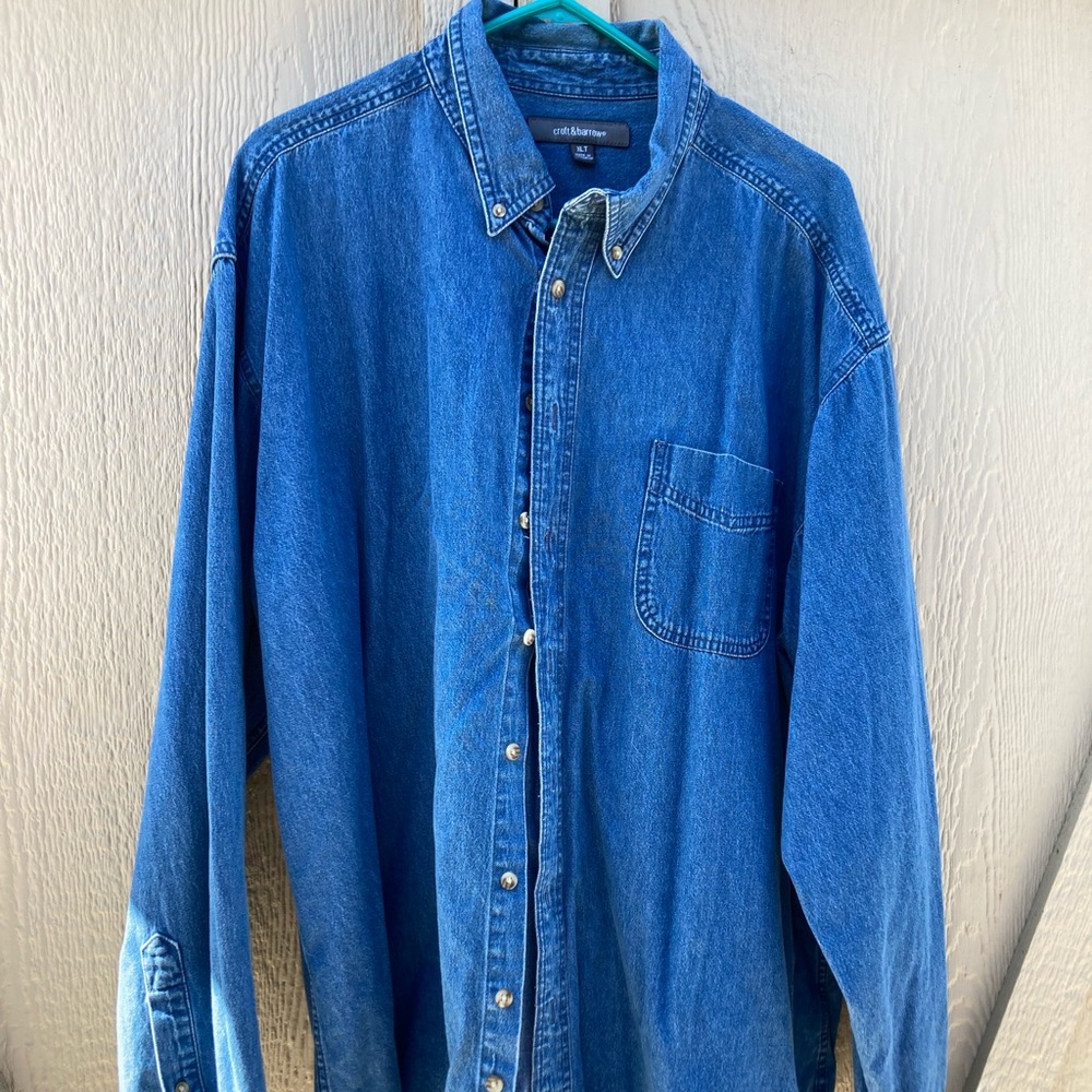 Vintage XL tall jean shirt